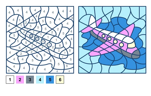 Cor Por Números. Jogo De Quebra-cabeça Para Educação Infantil, Desenho E  Matemática De Aprendizagem Royalty Free SVG, Cliparts, Vetores, e  Ilustrações Stock. Image 186643463