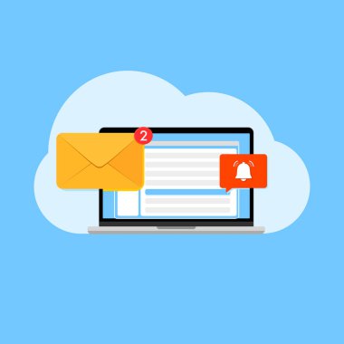 Dizüstü bilgisayardaki e- posta iletisi bildirimi