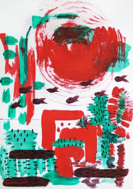 Meksika motifleri ile soyut çalışma