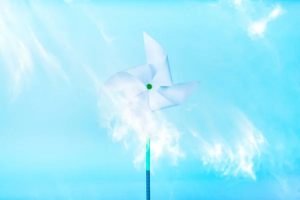 Sustainable Energy Production Concept Paper Windmill Turbine Generate Power — Stock Photo, Image