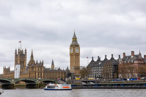 Westminster Londres Inglaterra Abril 2022 Big Ben Reloj Alojado Torre — Foto de Stock