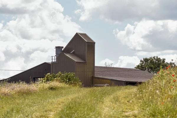 Farm Buildings Agricultural Farming Industry Process Store Animal Feed — Foto Stock