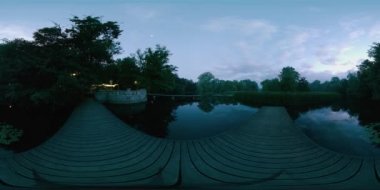 Sabah Gölü. Sammer Akşam Panoraması