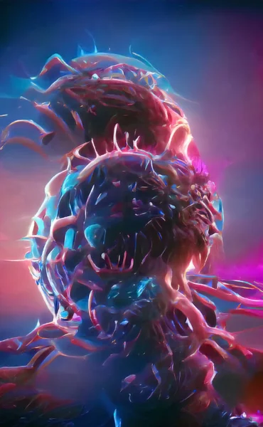 Virüs salgını, Coronavirüs enfeksiyonu arka plan kovid 19, tehlikeli boş alan soyut