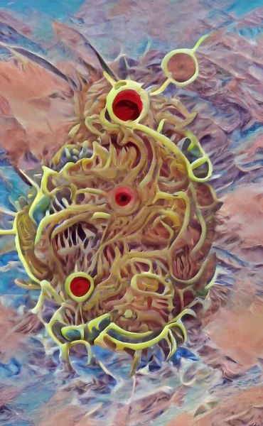 Epidemia virale, infezione da Coronavirus sfondo covid 19, pericoloso adstract vacine — Foto Stock
