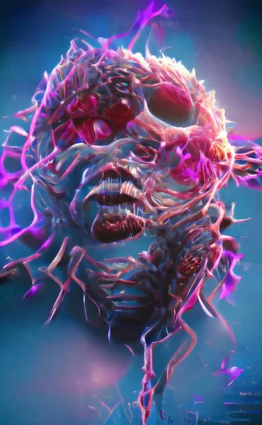 Virüs salgını, Coronavirüs enfeksiyonu arka plan kovid 19, tehlikeli boş alan soyut