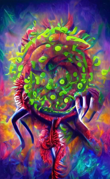 Virüs salgını, Coronavirüs enfeksiyonu arka plan kovid 19, tehlikeli boş alan soyut