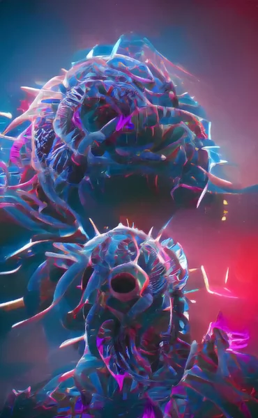 Virüs salgını, Coronavirüs enfeksiyonu arka plan kovid 19, tehlikeli boş alan soyut