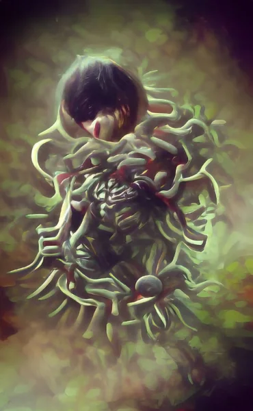 Virüs salgını, Coronavirüs enfeksiyonu arka plan kovid 19, tehlikeli boş alan soyut