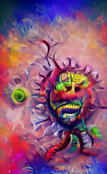 Virüs salgını, Coronavirüs enfeksiyonu arka plan kovid 19, tehlikeli boş alan soyut