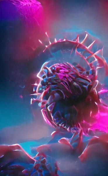 Virüs salgını, Coronavirüs enfeksiyonu arka plan kovid 19, tehlikeli boş alan soyut
