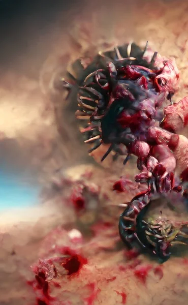 Virüs salgını, Coronavirüs enfeksiyonu arka plan kovid 19, tehlikeli boş alan soyut