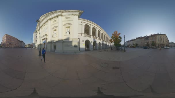 Cidade Velha - Praça do Castelo, O Castelo Real, Coluna Sigismunds, Palácio de Cobre-Telhado, Jardins do Castelo, Deck de Observação Varsóvia Polónia 2021 — Vídeo de Stock