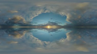 360 panorama küresel vr bulutu, zaman ayarlı gökyüzü görüntüsü bulutlu doğa eşdikdörtgen bulutlar, gökyüzü gökyüzü manzarası, 360 derece çevre alanı