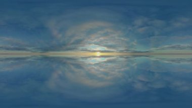 360 panorama küresel vr bulutu, zaman ayarlı gökyüzü görüntüsü bulutlu doğa eşdikdörtgen bulutlar, gökyüzü gökyüzü manzarası, 360 derece çevre alanı