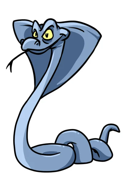 Dangerous Evil Snake Cobra Character Illustration — Stock Photo, Image