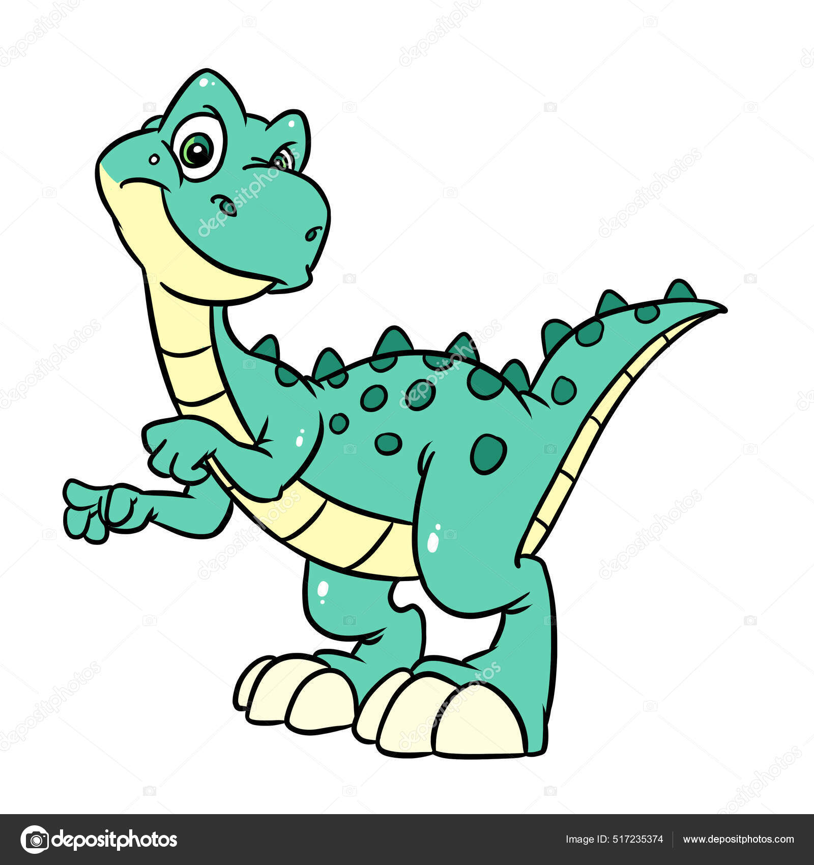 Tiranossauro. T. Personagem De Desenho Animado De Dinossauro Rex