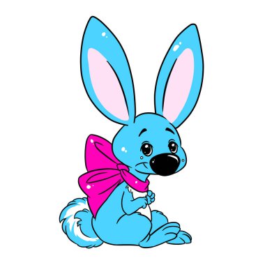 Tavşan oyuncağı pofuduk resimli çizgi roman.