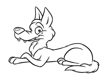 Kurt hayvan avcısı resimli karakter renginde yalan söylüyor.