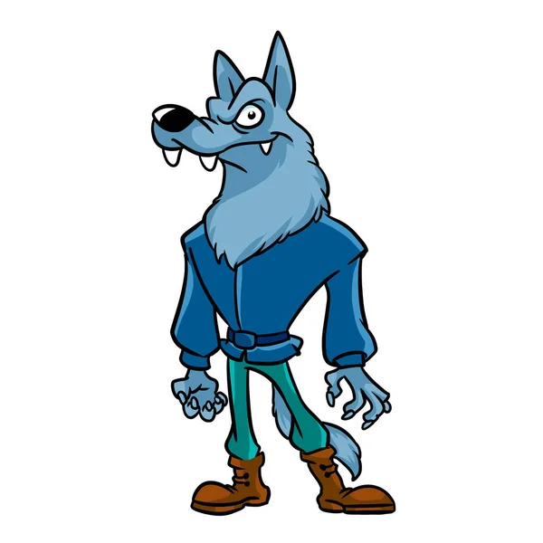 Personagem de desenho animado wolf