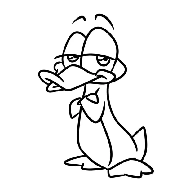 Pequeno Pato Paródia Pássaro Ilustração Desenhos Animados — Fotografia de Stock