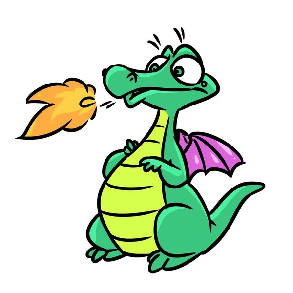 ドラゴン動物神話おとぎ話のキャラクターイラスト漫画 — ストック写真
