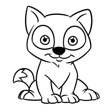 Kedi yavrusu, hayvan, sevimli, nazik, gülümseyen çizgi film çizimleri.
