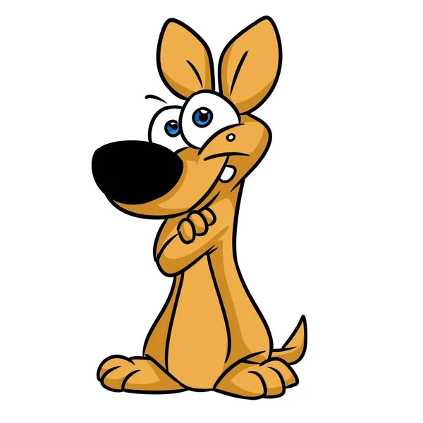 Dachshund Hond Dier Illustratie Cartoon Karakter Geïsoleerd — Stockfoto