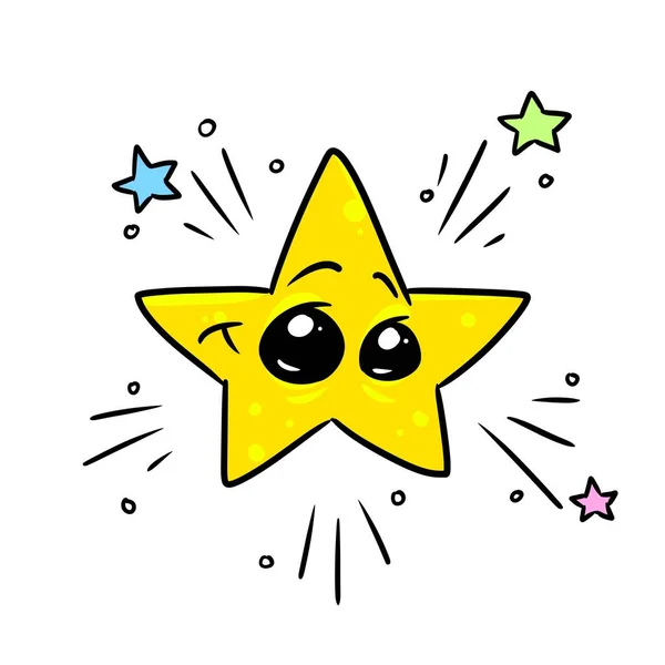 Little Star Character Illustration Cartoon — Stock Photo, Image