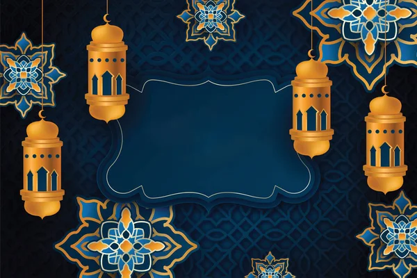 Ramadan Islamisk Banner Bakgrund Design — Stockfoto