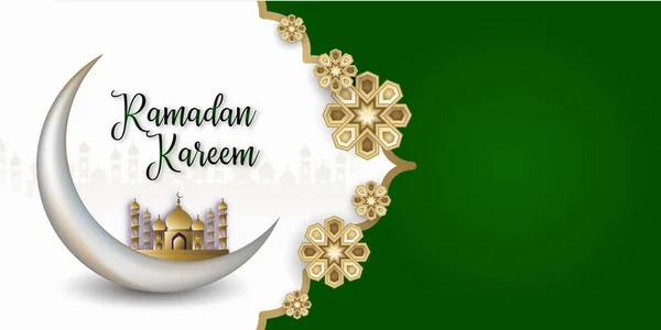 Ramadan Islamiska Sociala Medier Banner Bakgrund Design — Stockfoto