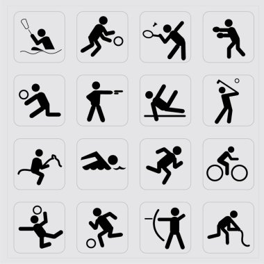 Set of Sports icon vector