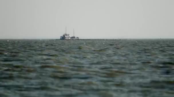 Baía Taganrog Vista Ilha Das Tartarugas — Vídeo de Stock