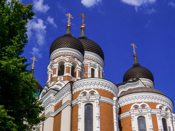 Άποψη Του Καθεδρικού Ναού Alexander Nevsky Στο Ταλίν Εσθονία — Φωτογραφία Αρχείου