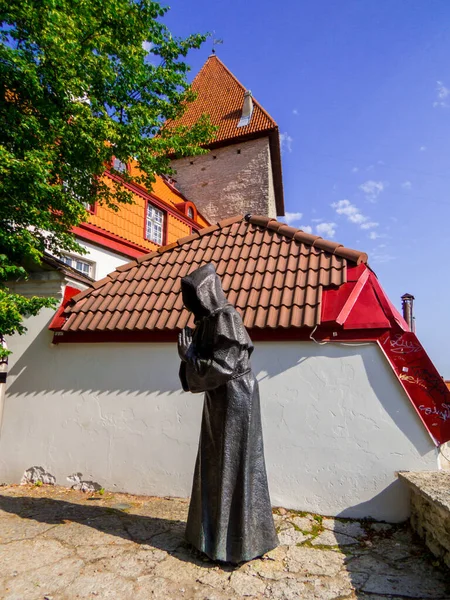 Tallinn Estland Juli 2022 Munkstaty Den Danska Trädgården Den Gamla — Stockfoto