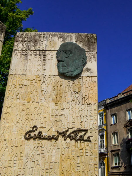 Tallinn Estland Juli 2022 Blick Auf Das Eduard Vilde Denkmal — Stockfoto