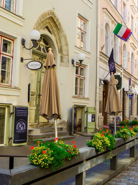 Tallinn Estonya Temmuz 2022 Eski Kentteki Picturesque Caddesi — Stok fotoğraf