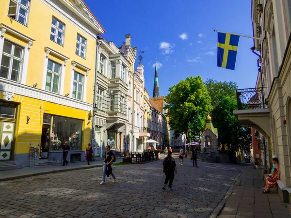 Tallinn Estland Juli 2022 Malerische Straße Der Altstadt — Stockfoto