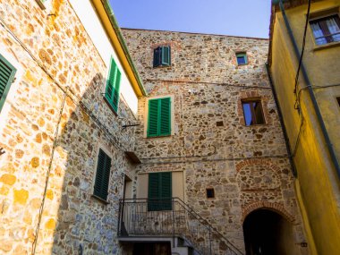Boccheggiano, Tuscany, İtalya 'daki geleneksel ev