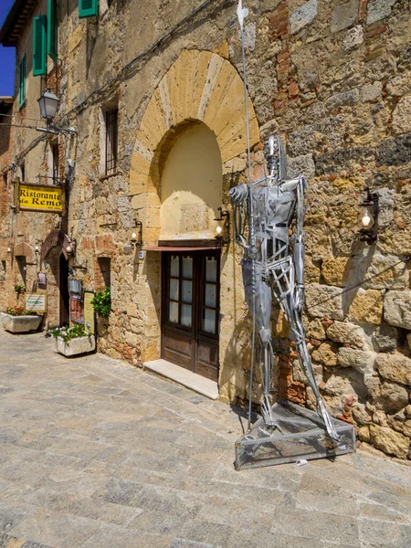 Monteriggioni Ιταλία Ιουλίου 2022 Παραδοσιακό Εστιατόριο Στην Παλιά Πόλη — Φωτογραφία Αρχείου