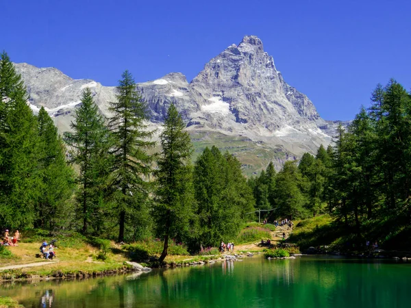 View of the Italian Alps in the northern region of Aosta Valley