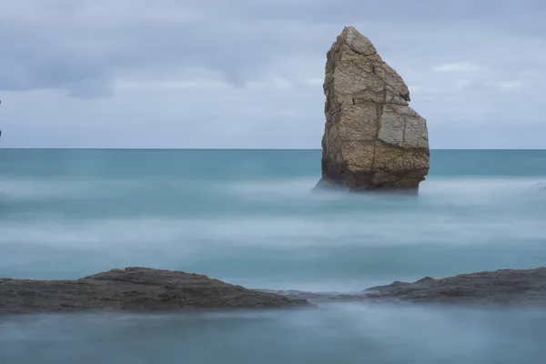 Urros Liencres Costa Rota Frente Mar Cantábrico Cantabria — Foto de Stock