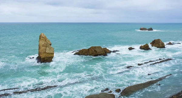 Urros Liencres Costa Rota Frente Mar Cantábrico Cantabria — Foto de Stock