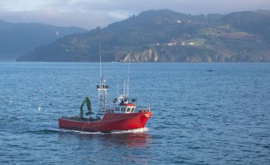 Balıkçı teknesi Bermeo, Euskadi 'ye giriyor.