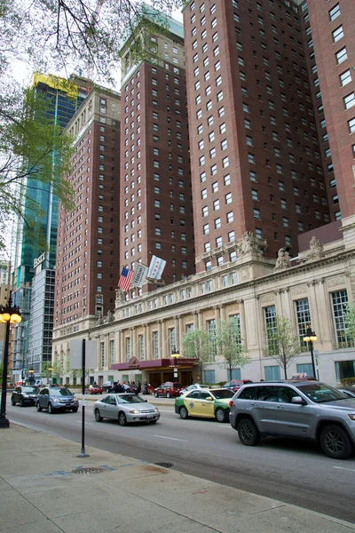 Chicago Illinois Estados Unidos Mayo 2018 Vista Exterior Del Hilton — Foto de Stock