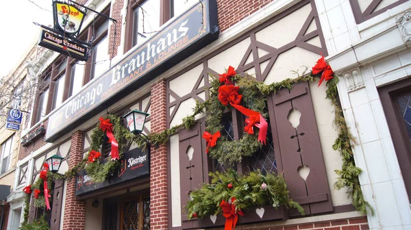 Chicago Illinois Estados Unidos Diciembre 2015 Decoraciones Navideñas Una Tienda — Foto de Stock