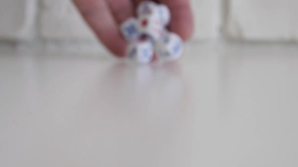 Jocurile Noroc Pariurile Câștigurile Persoană Joacă Joc Condimente Gamble Win — Videoclip de stoc