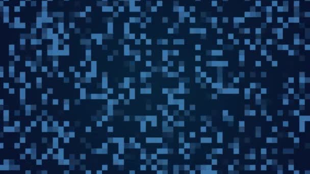 Abstraktní kostky. Geometrický mozaikový obrazec. — Stock video