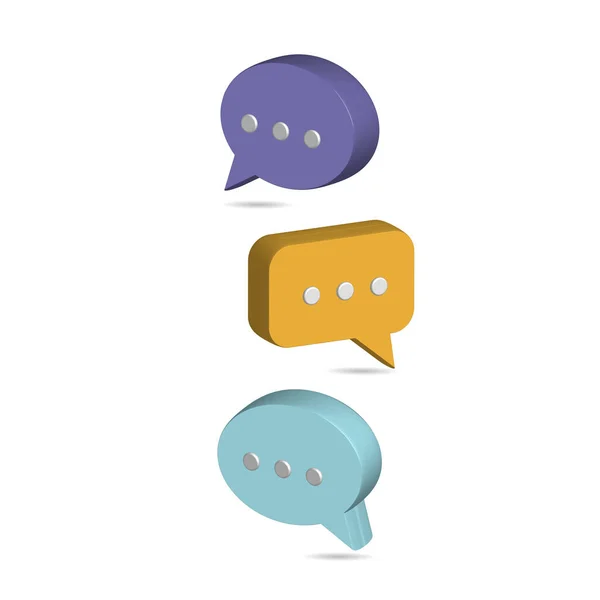 Chat Bel Pictogram Vector Illustratie Dialoog Symbool — Stockvector