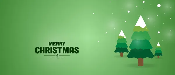 Joyeux Noël Bonne Année Neige Bannière Affiches Cartes Têtes Site — Image vectorielle